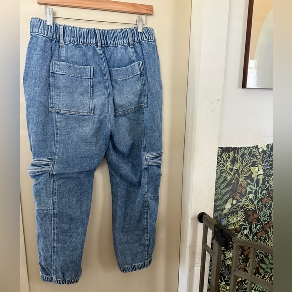 SONOMA Denim Joggers Cargo Utility Women's Blue Jeans Size 6 - Picture 6 of 8